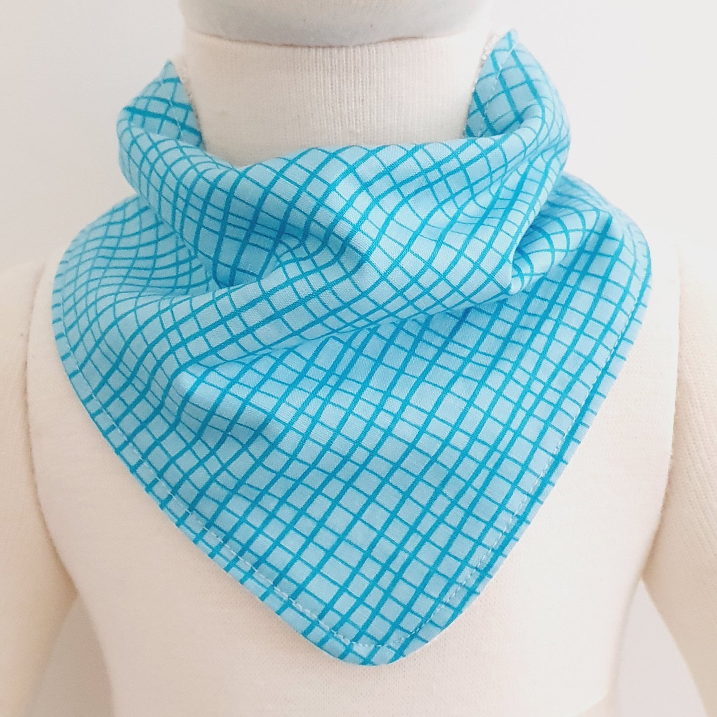 Blue Bandana Dribble Bib - Bamboo Backed Ultra Absorbent Bib