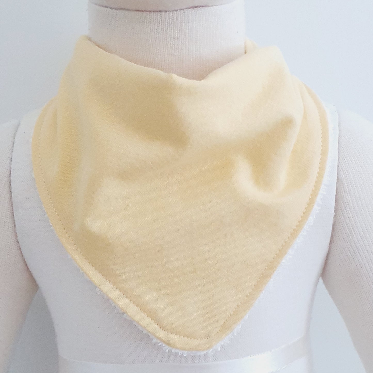 CHAMBRAY DAFFODIL Bandana Dribble Bib - Bamboo Backed Ultra Absorbent Bib