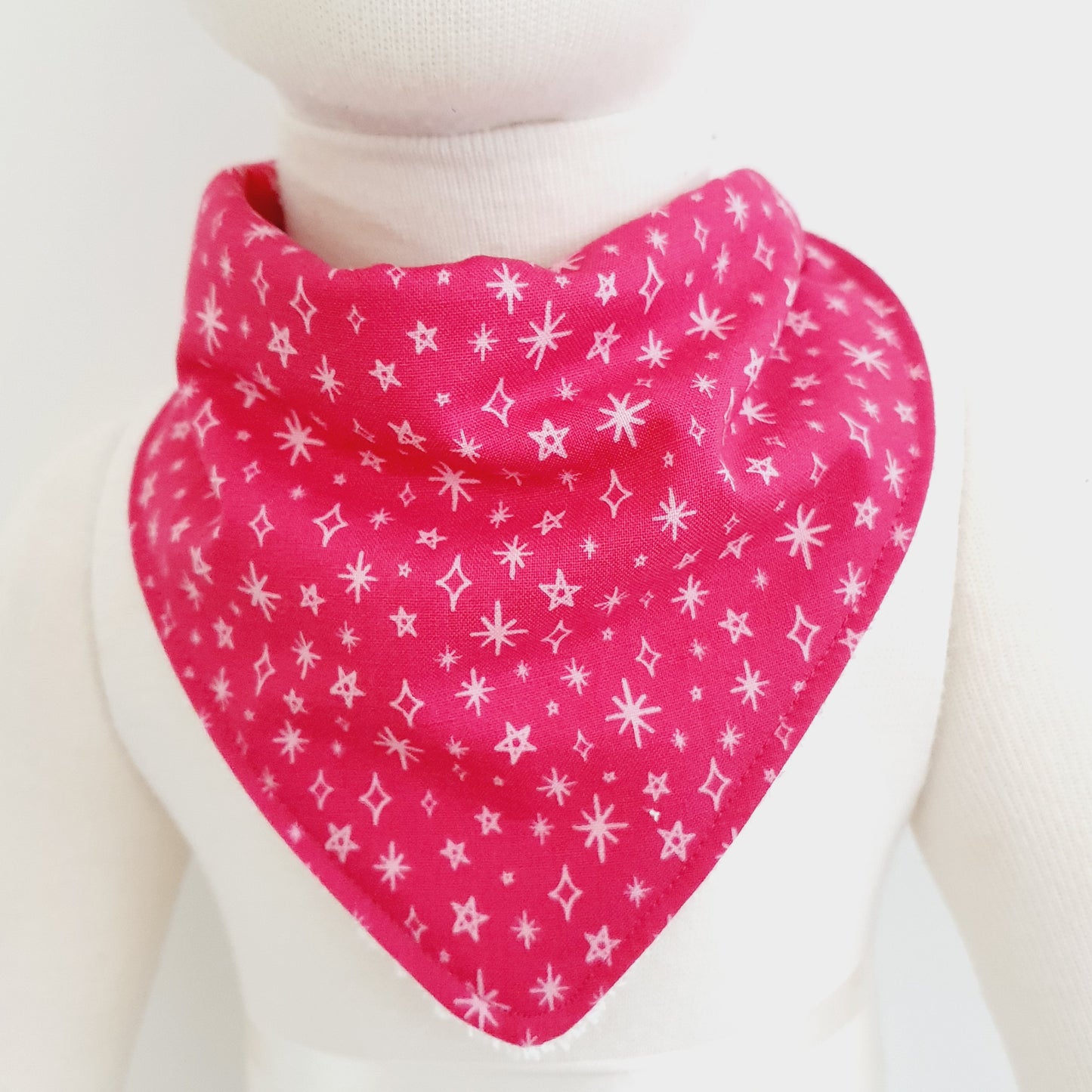 FUSCHIA Bandana Dribble Bib - Bamboo Backed Ultra Absorbent Bib