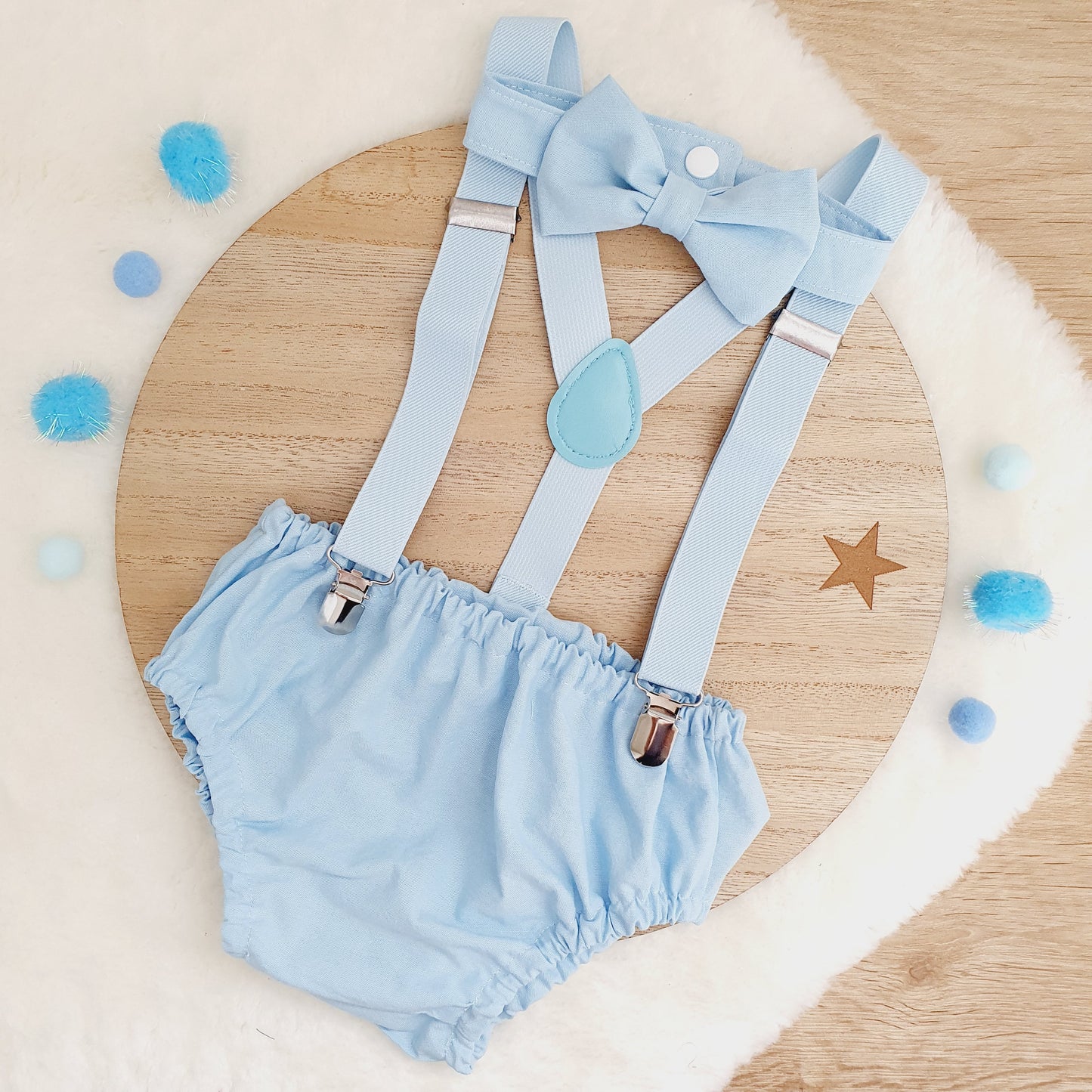 BOY BLUE Boys Cake Smash Outfit, Size 0