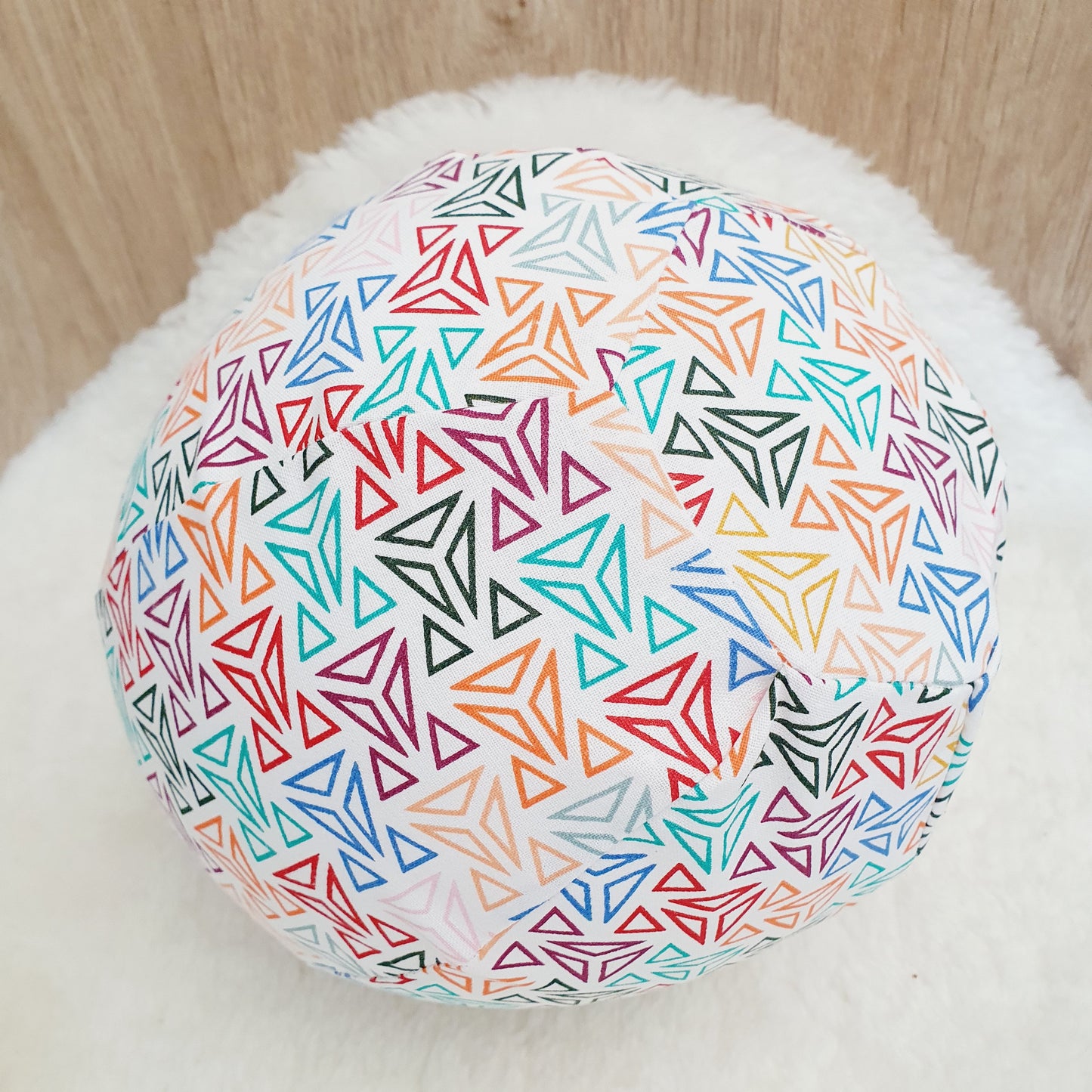 Balloon Ball Cover - Balloon Balls - Handmade Fabric Balloon Cover - TRIANGLES
