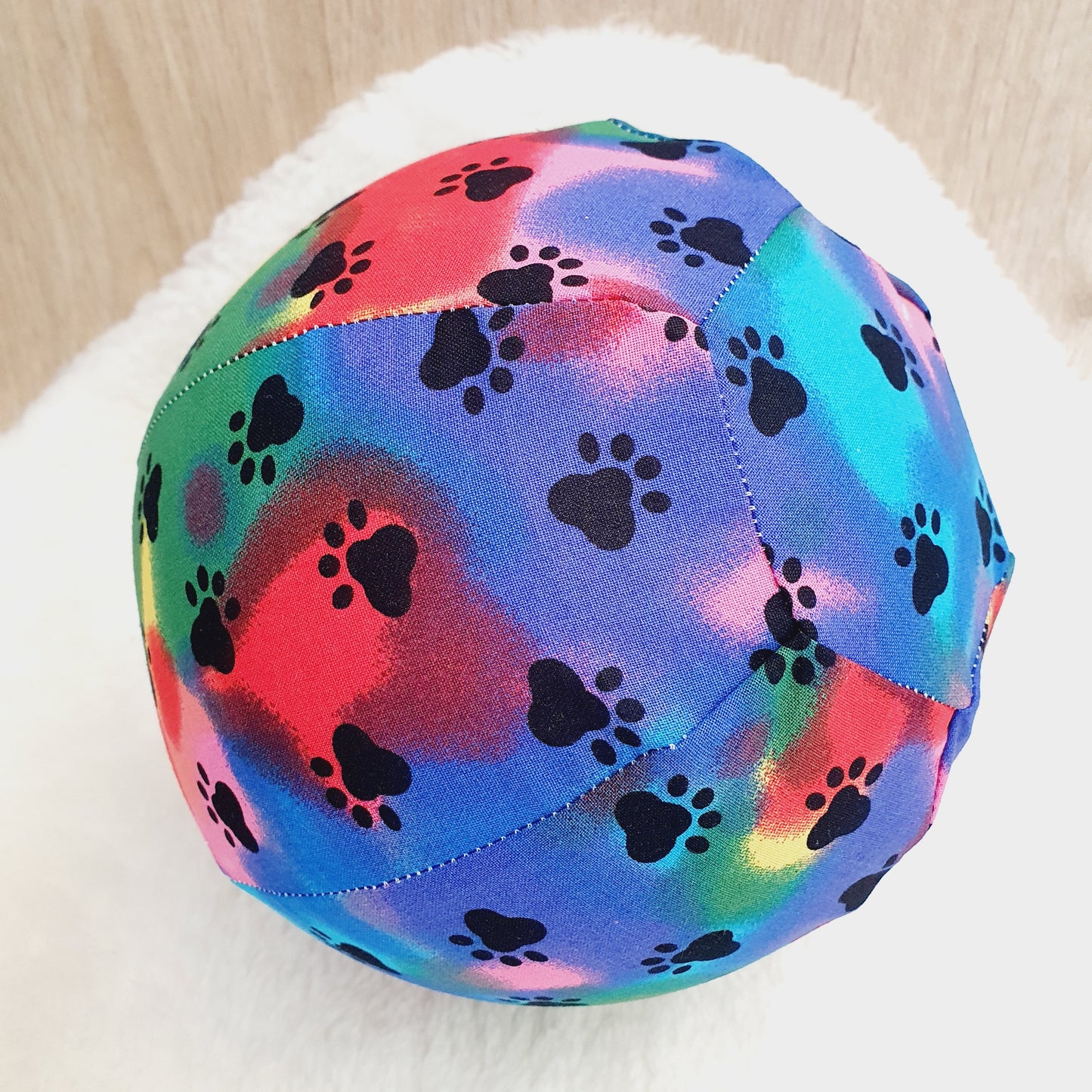 Balloon Ball Cover - Balloon Balls - Handmade Fabric Balloon Cover - Paw Print