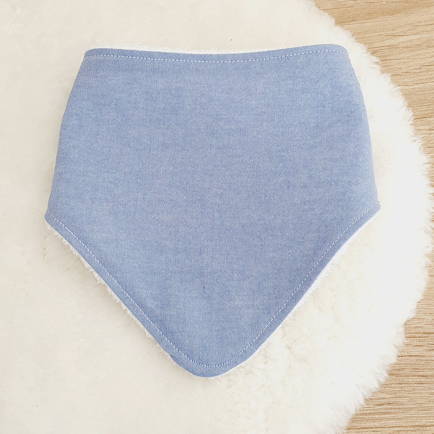 CHAMBRAY REGATTA Bandana Dribble Bib - Bamboo Backed Ultra Absorbent Bib