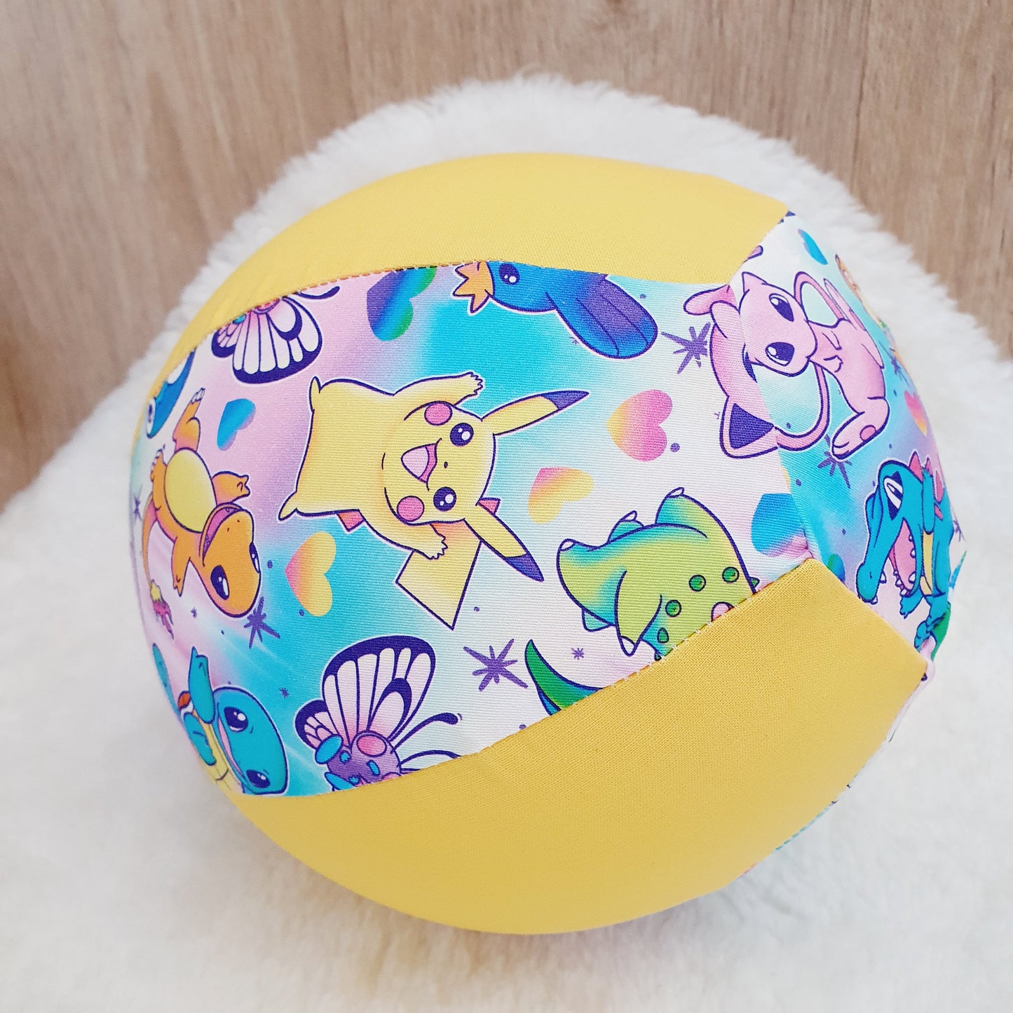 Balloon Ball Cover - Balloon Balls - Handmade Fabric Balloon Cover - POKEMON print
