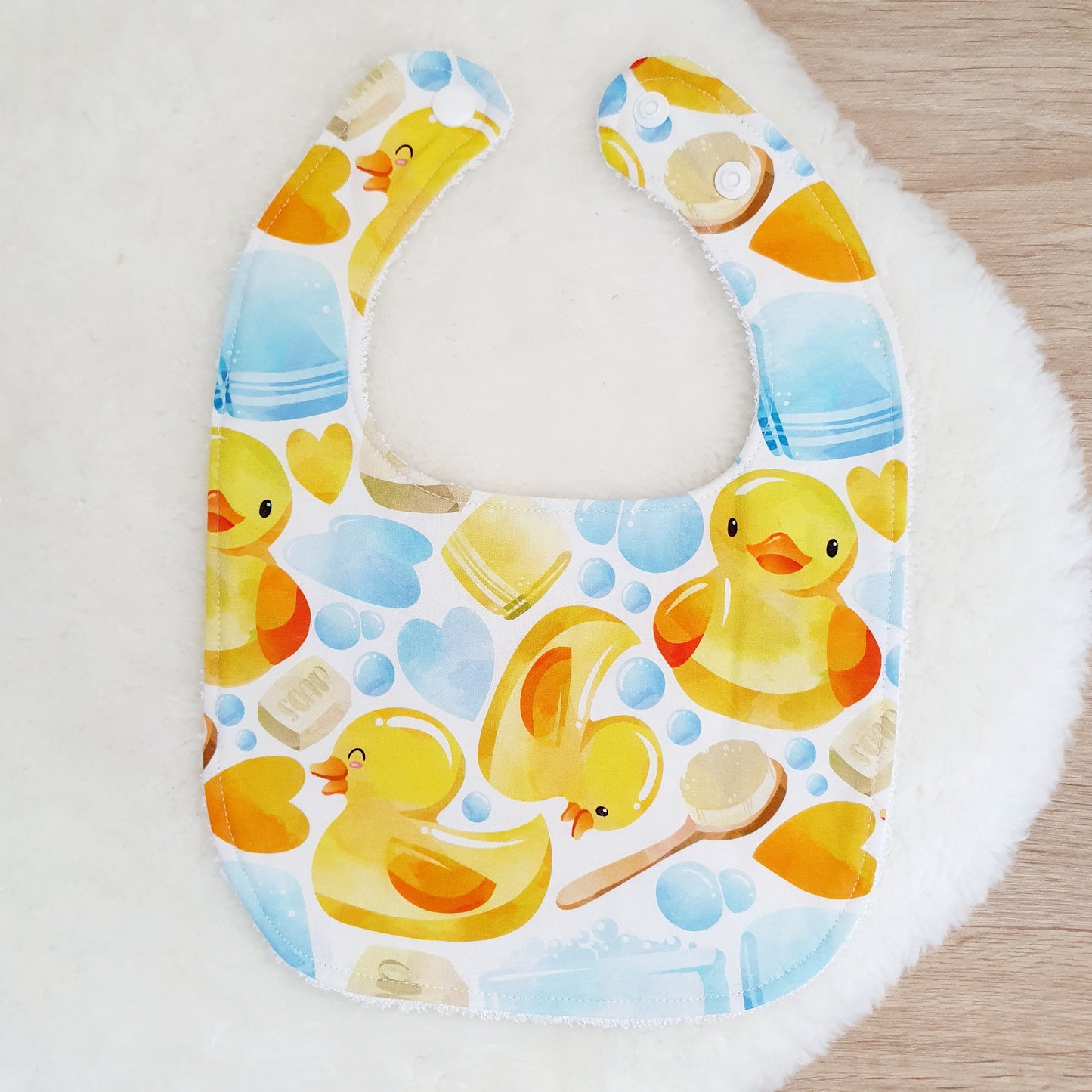 Duck Bib, Handmade Baby Bib, Feeding Bib