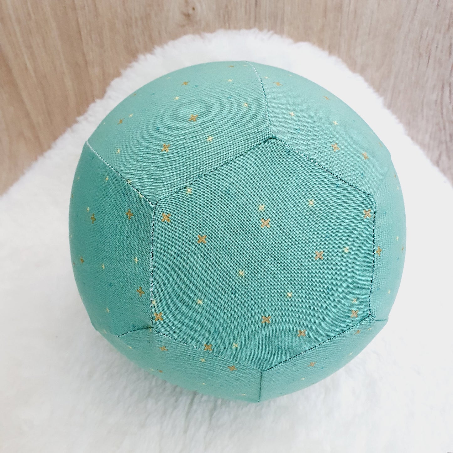 Balloon Ball Cover - Balloon Balls - Handmade Fabric Balloon Cover - PINE SPARKLER