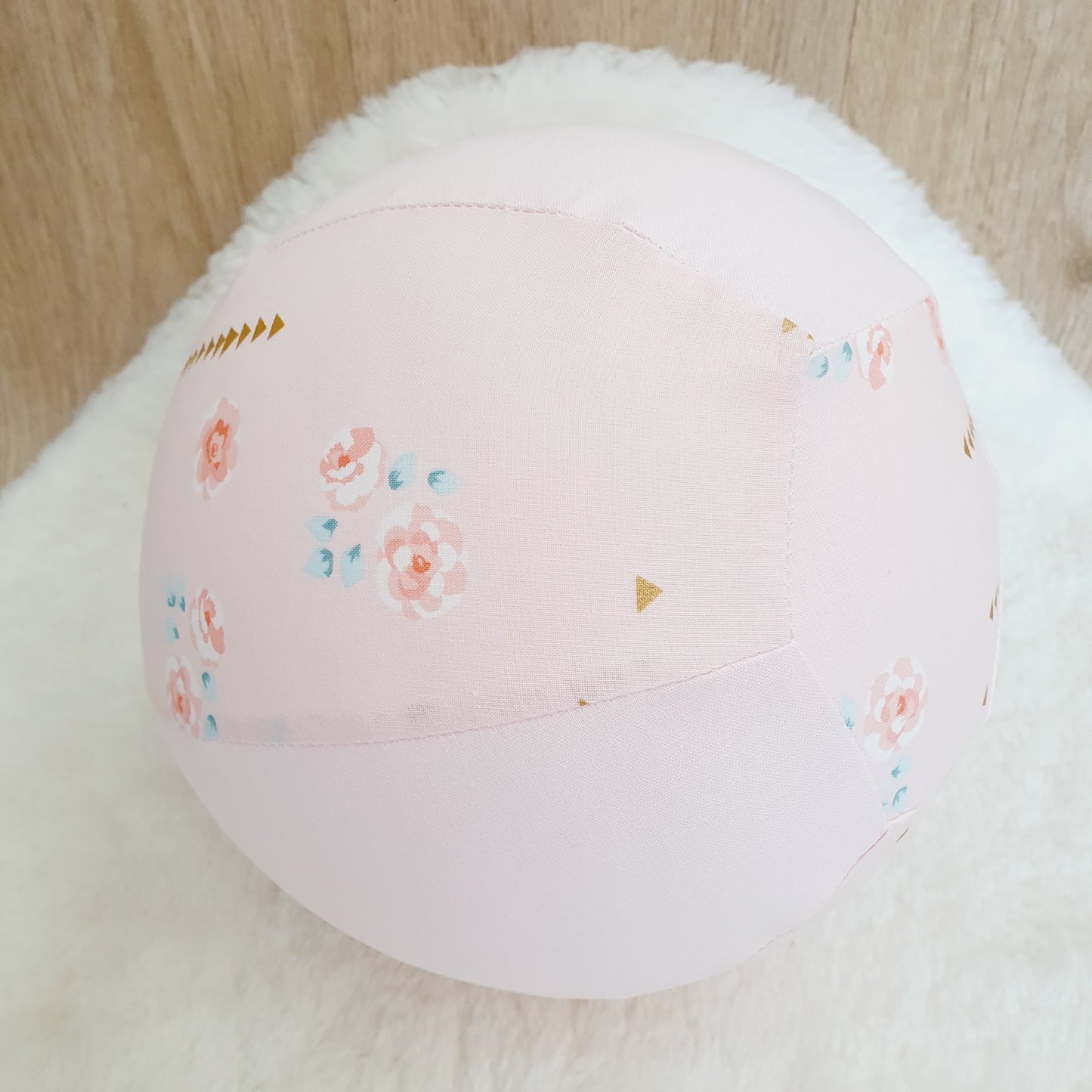 Balloon Ball Cover - Balloon Balls - Handmade Fabric Balloon Cover - Roses and Gold