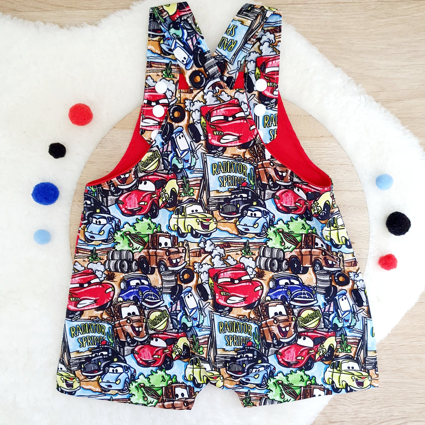 Overalls, Baby Overalls, Short Leg Romper, Size 1