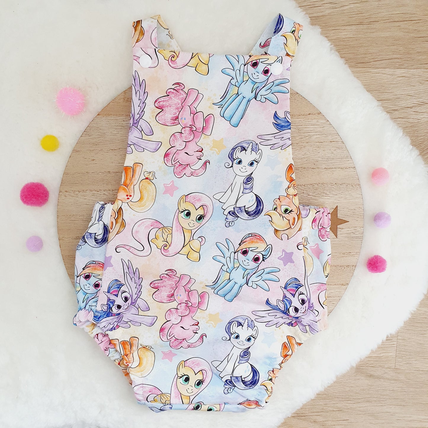 PONY print Baby Romper, Size 1