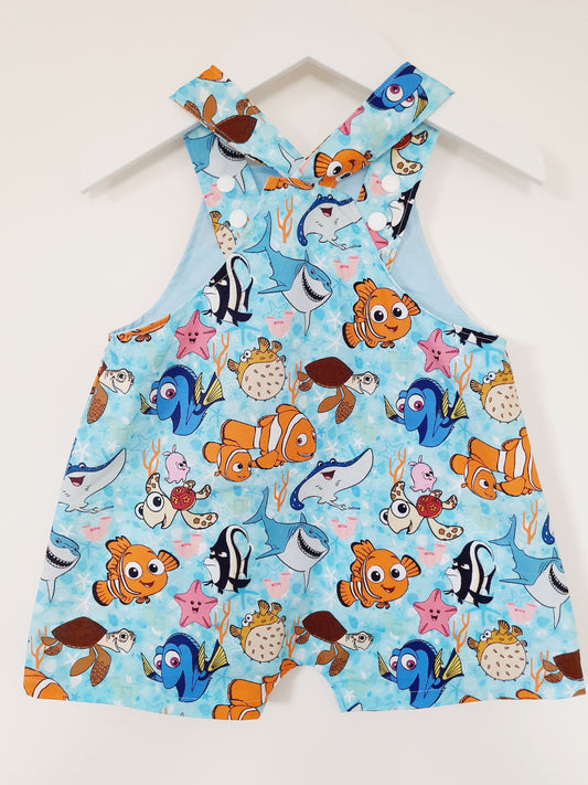 Baby / Toddler Overalls, Short Leg Romper, Size 1