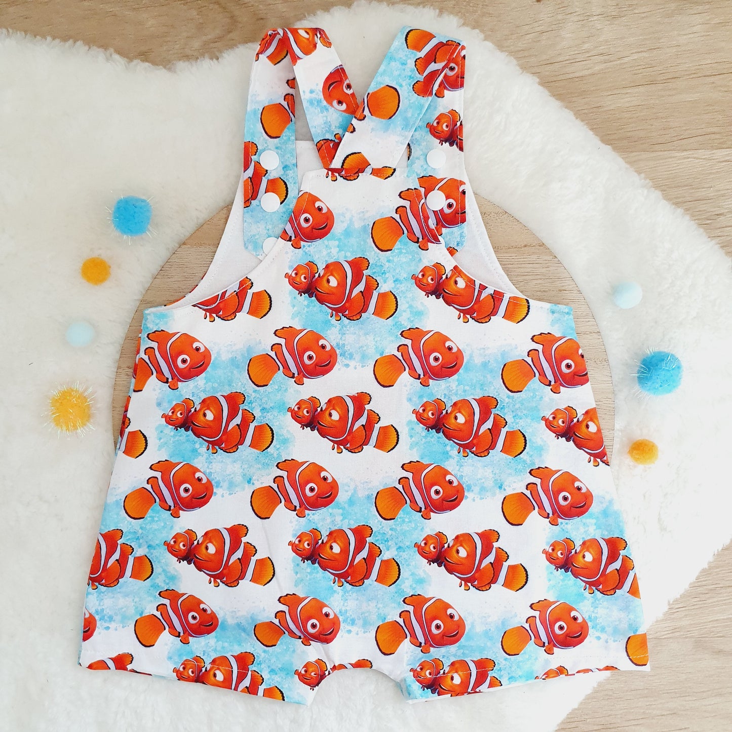 Baby / Toddler Overalls, Short Leg Romper, Size 1