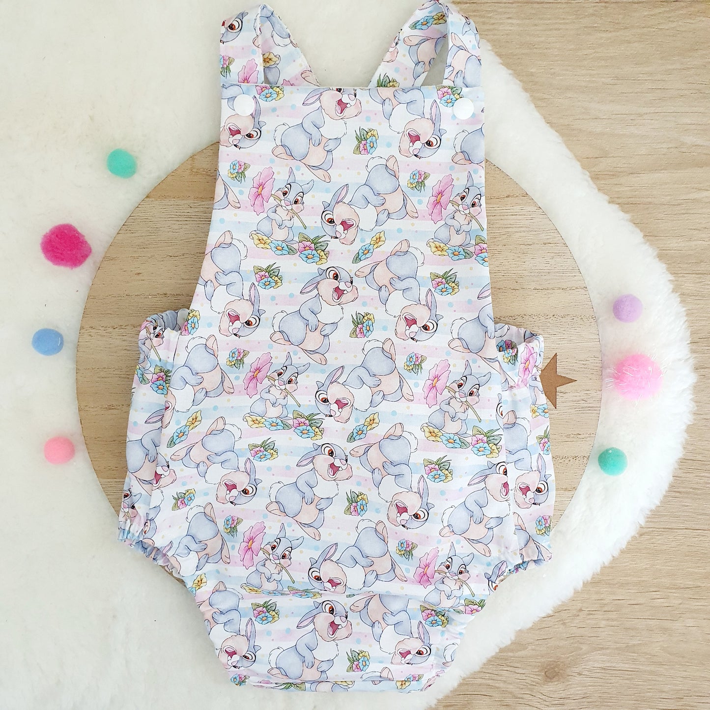 THUMPER print Baby Romper, Size 1