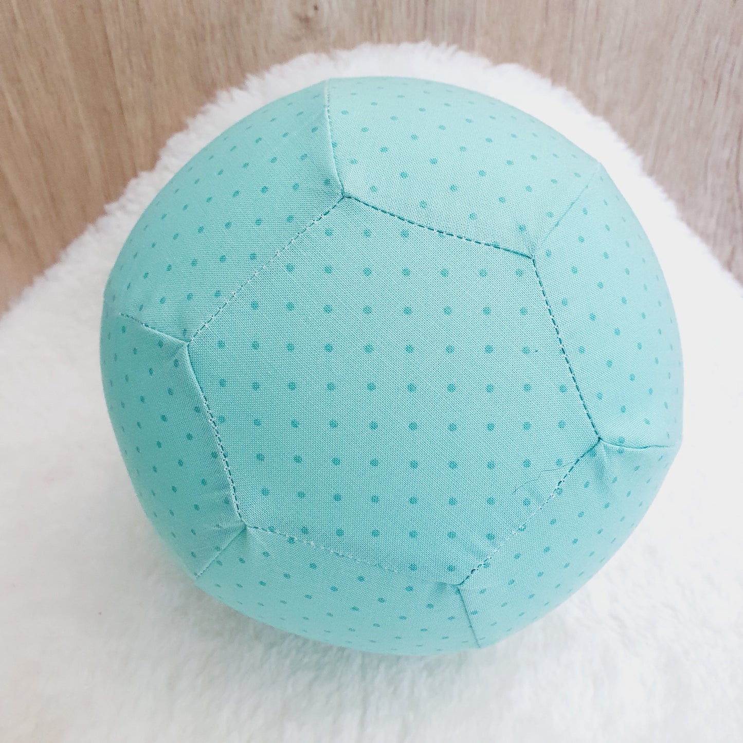 Balloon Ball Cover - Balloon Balls - Handmade Fabric Balloon Cover - GREEN DOT