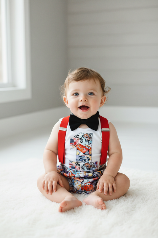Cars Boys Cake Smash Outfit Size 0