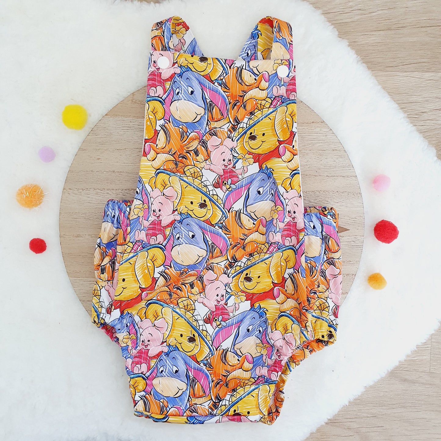 POOH print Baby Romper, Size 1