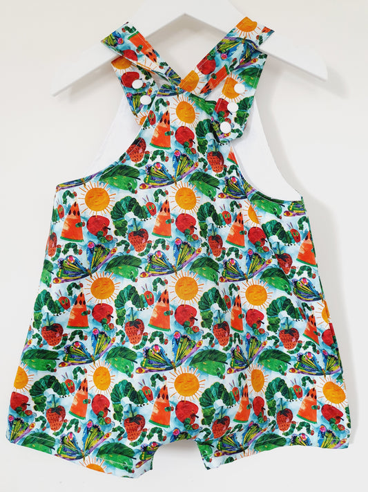 CATERPILLAR Overalls, Baby / Toddler Overalls, Short Leg Romper, Size 2