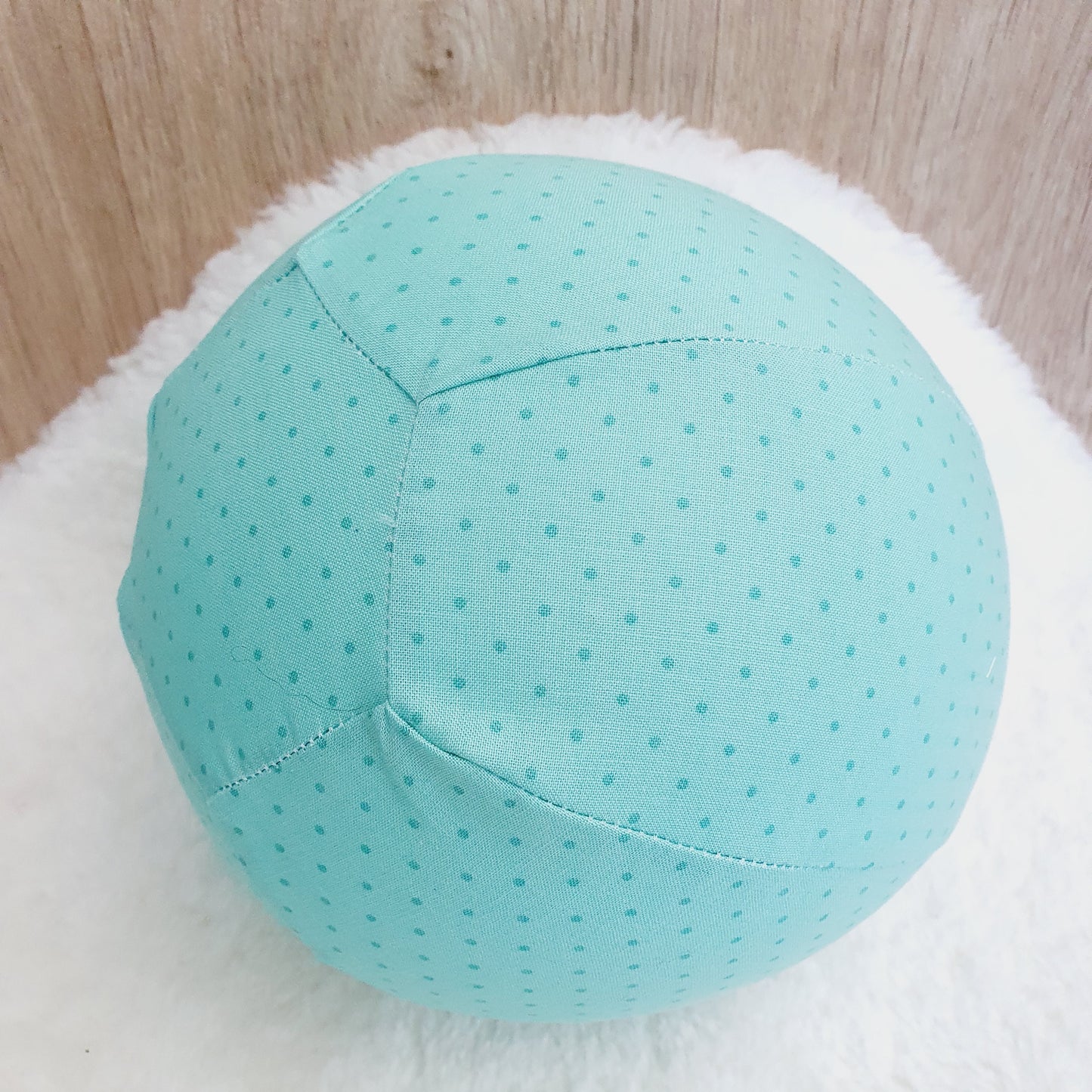 Balloon Ball Cover - Balloon Balls - Handmade Fabric Balloon Cover - GREEN DOT