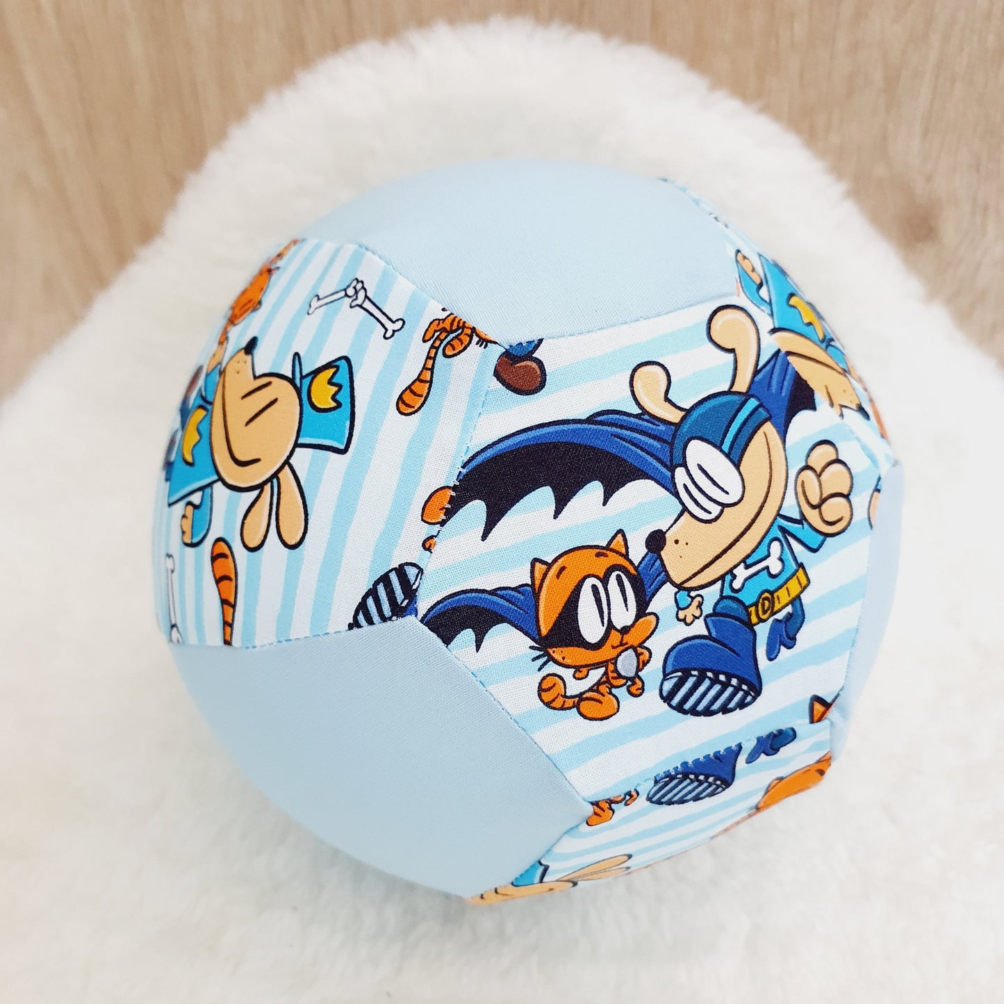 Balloon Ball Cover - Balloon Balls - Handmade Fabric Balloon Cover - Dogman print
