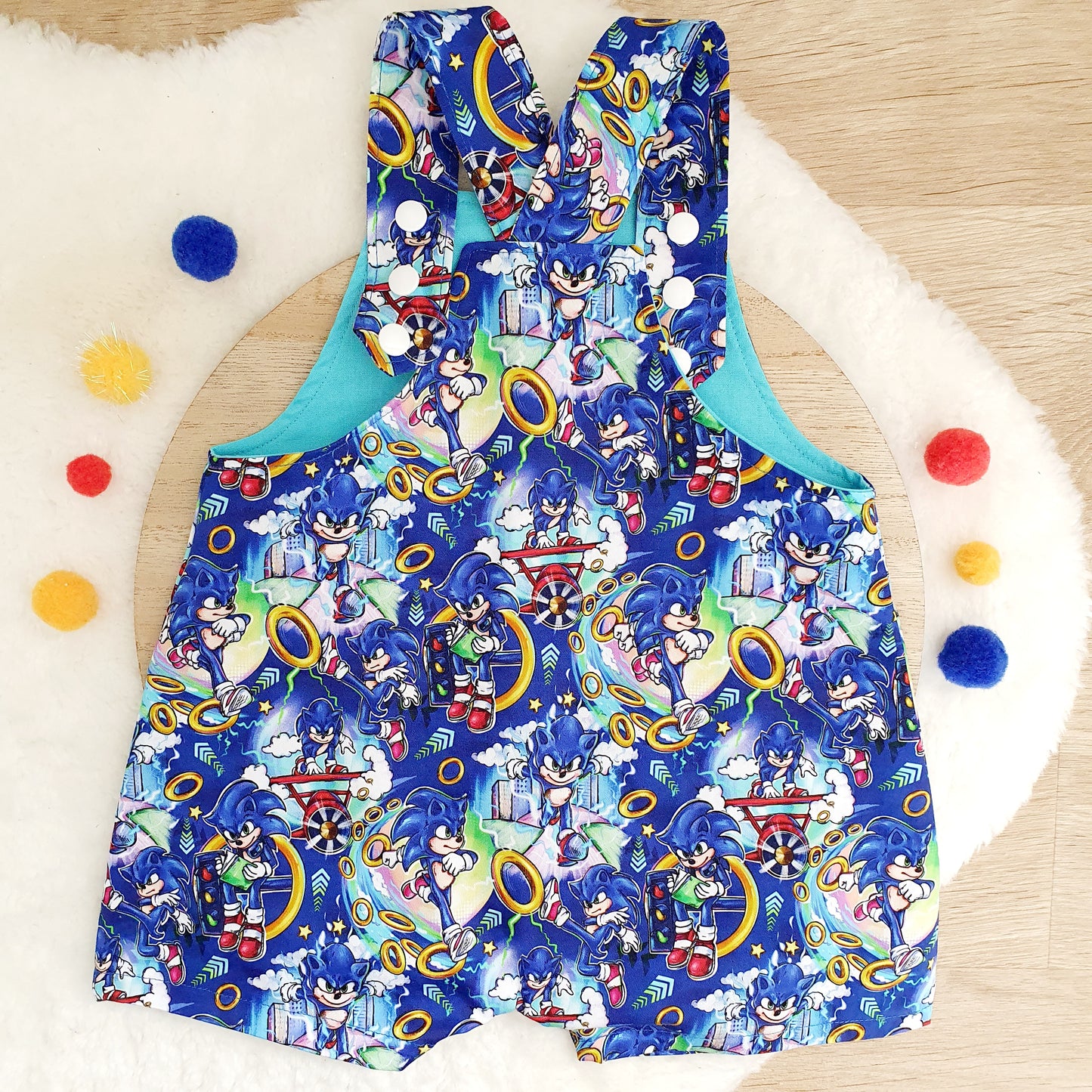 Baby / Toddler Overalls, Short Leg Romper, Size 1