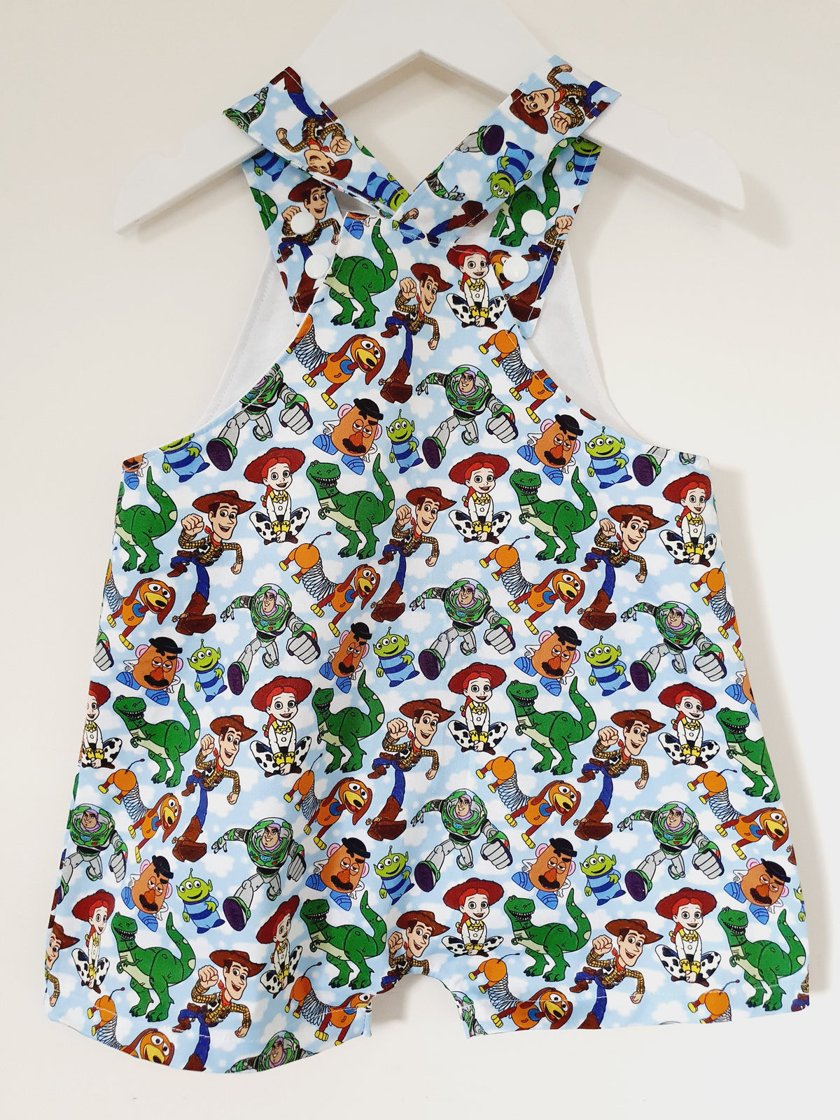 Overalls, Baby / Toddler Overalls, Short Leg Romper, Size 2