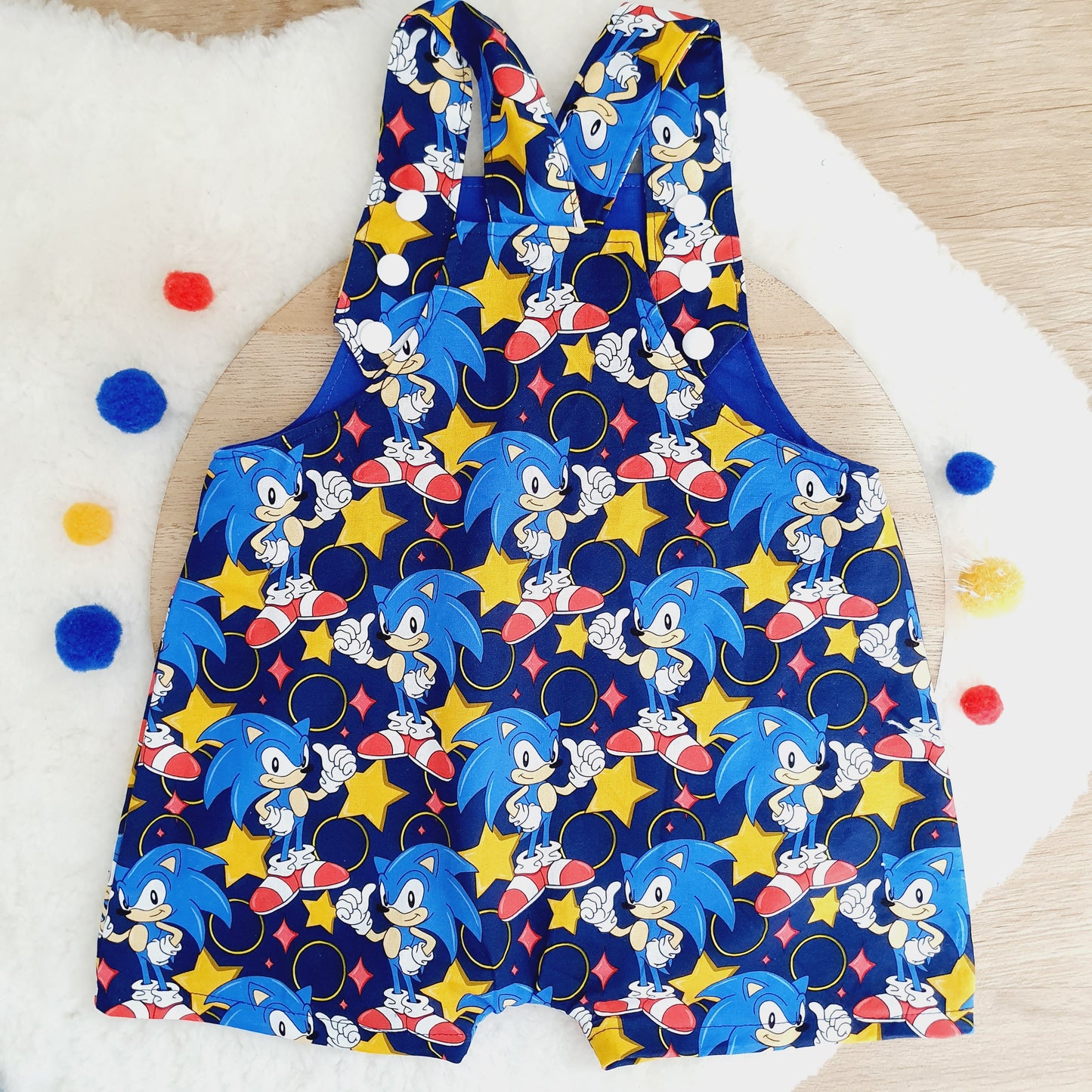 Baby / Toddler Overalls, Short Leg Romper, Size 1