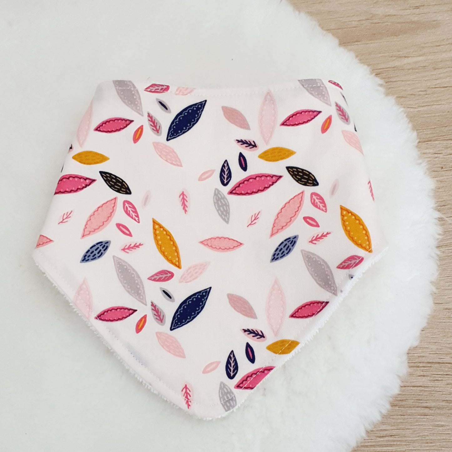 Leafy Bandana Dribble Bib - Bamboo Backed Ultra Absorbent Bib