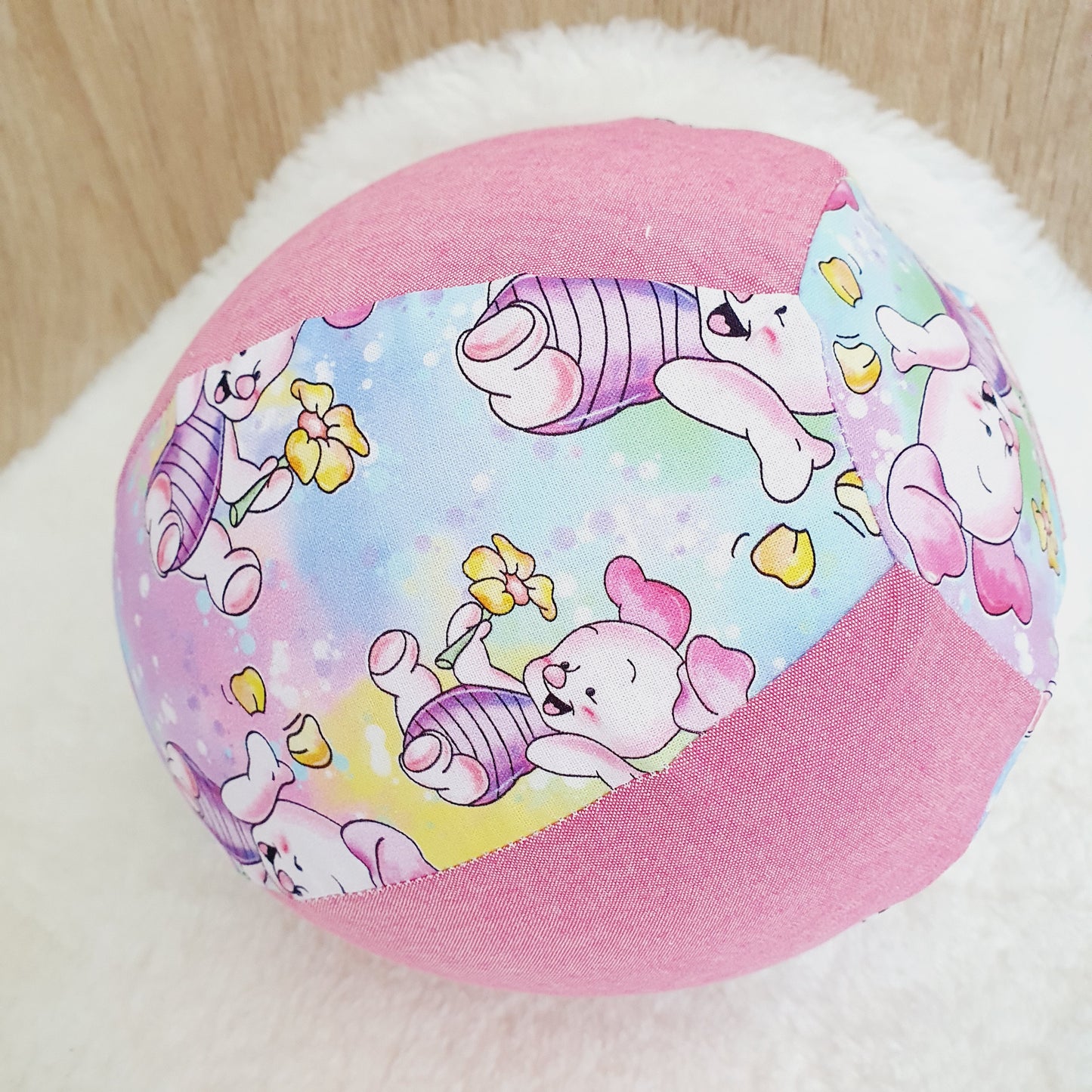 Balloon Ball Cover - Balloon Balls - Handmade Fabric Balloon Cover - Piglet print