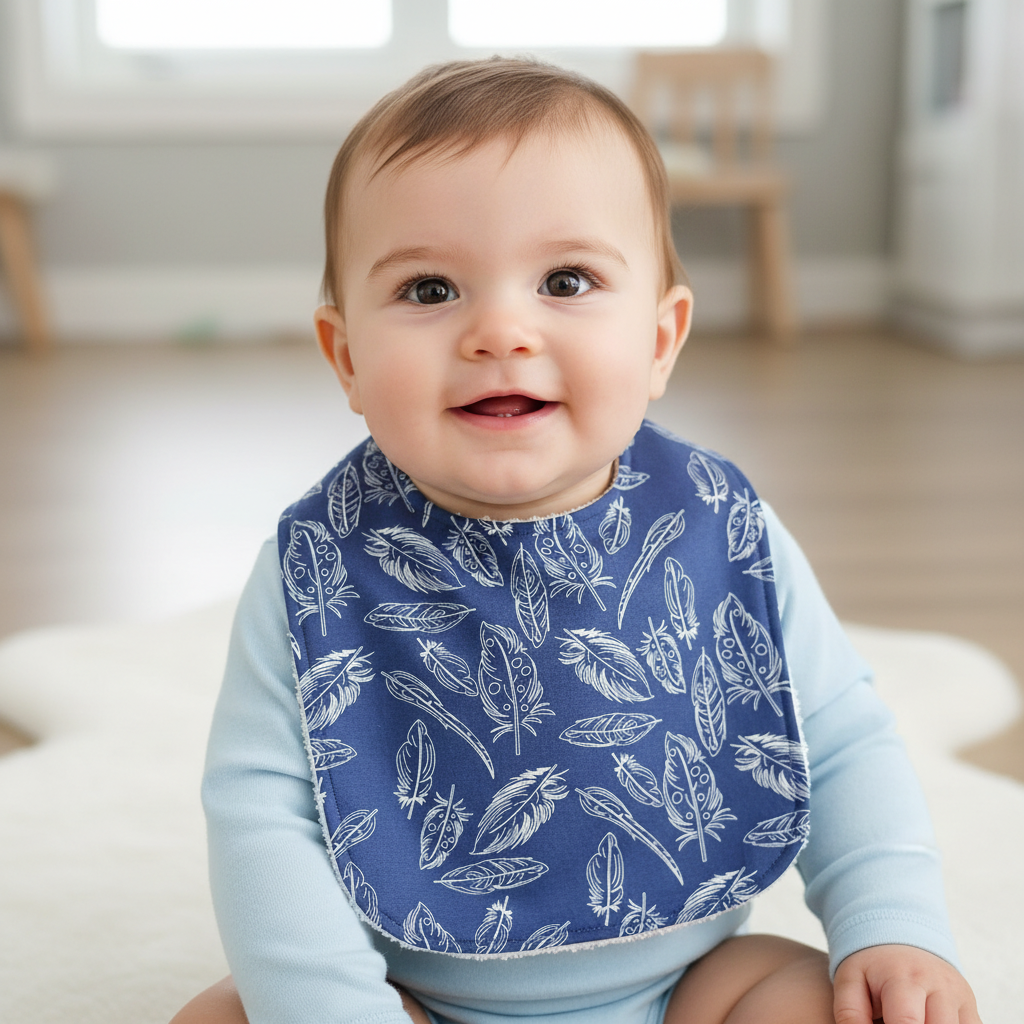 Bib, Handmade Baby Bib, Feeding Bib, Cotton / Bamboo, Ultra Absorbent