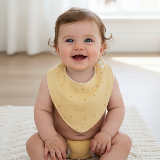 Bandana Dribble Bib, Handmade Baby Bib, Cotton / Bamboo, Ultra Absorbent