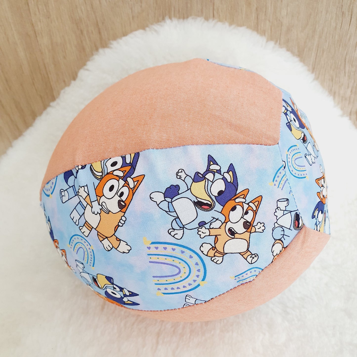 Balloon Ball Cover - Balloon Balls - Handmade Fabric Balloon Cover - BLUE DOG
