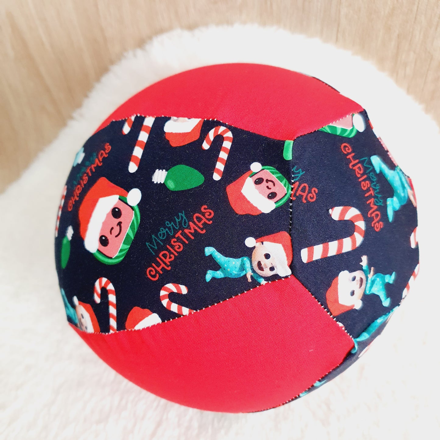 Balloon Ball Cover - Balloon Balls - Handmade Fabric Balloon Cover - CHRISTMAS COCOMELON