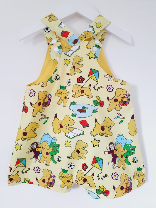 Overalls, Baby / Toddler Overalls, Short Leg Romper, Size 2