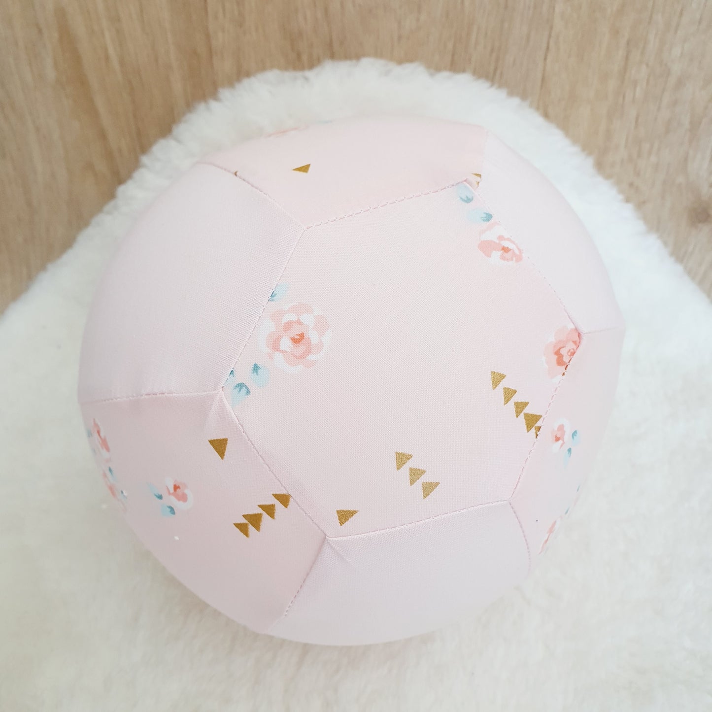 Balloon Ball Cover - Balloon Balls - Handmade Fabric Balloon Cover - Roses and Gold