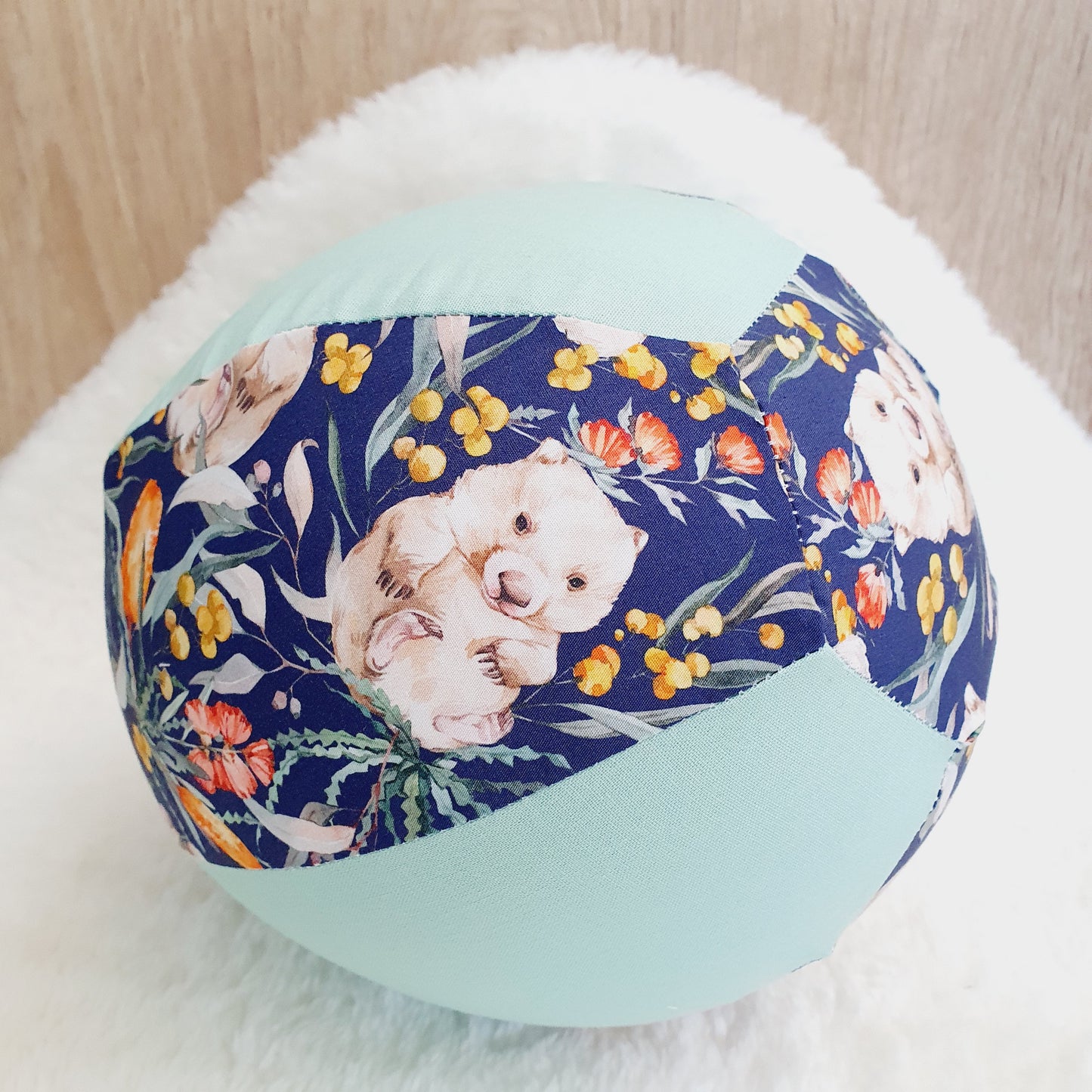 Balloon Ball Cover - Balloon Balls - Handmade Fabric Balloon Cover - Wombat