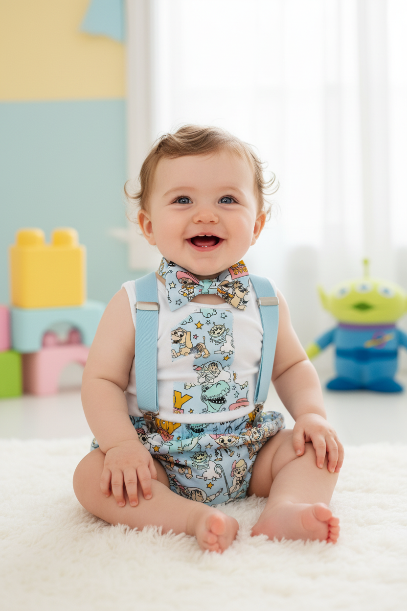 Boys 1st Birthday Outfit, Size 1
