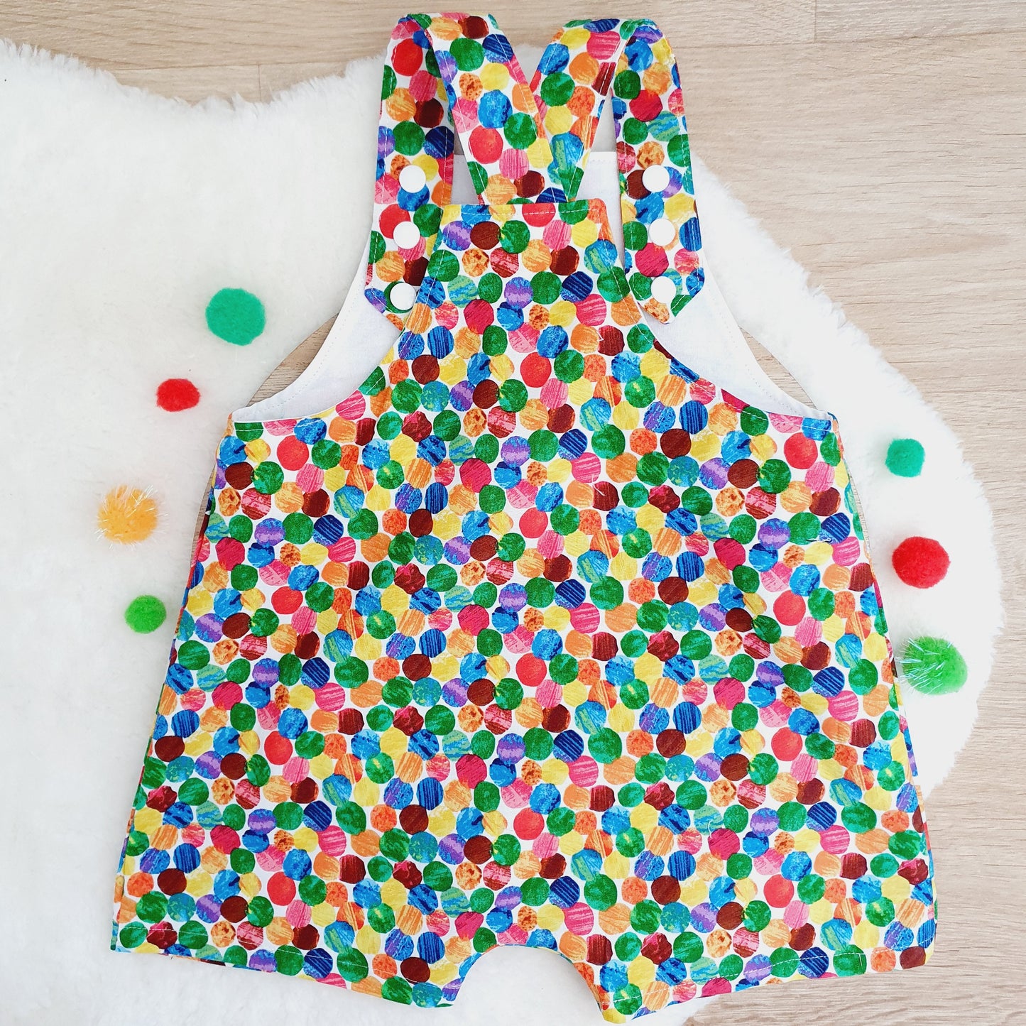 Overalls, Baby / Toddler Overalls, Short Leg Romper, Size 2