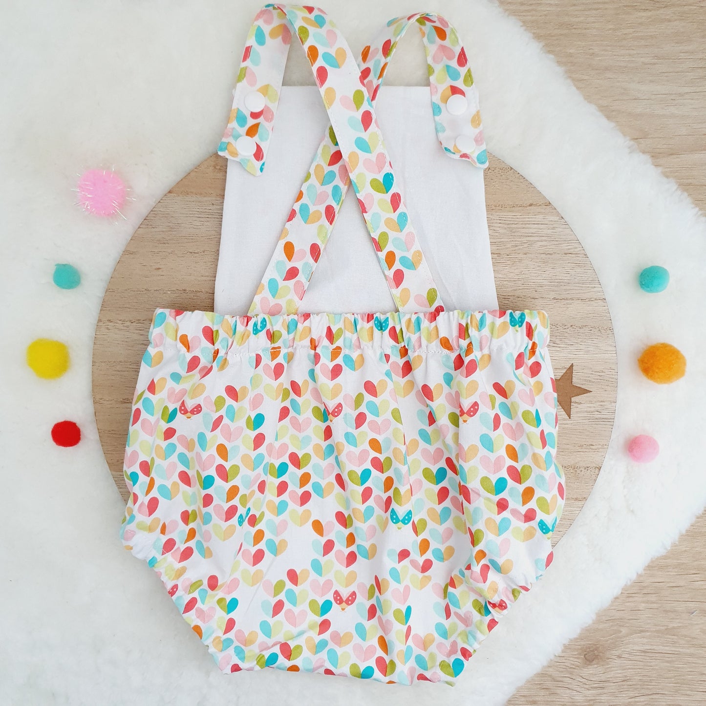 LOVE BUGS Baby Romper, Size 0