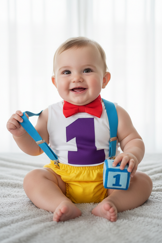 Boys 1st Birthday Outfit, Size 1