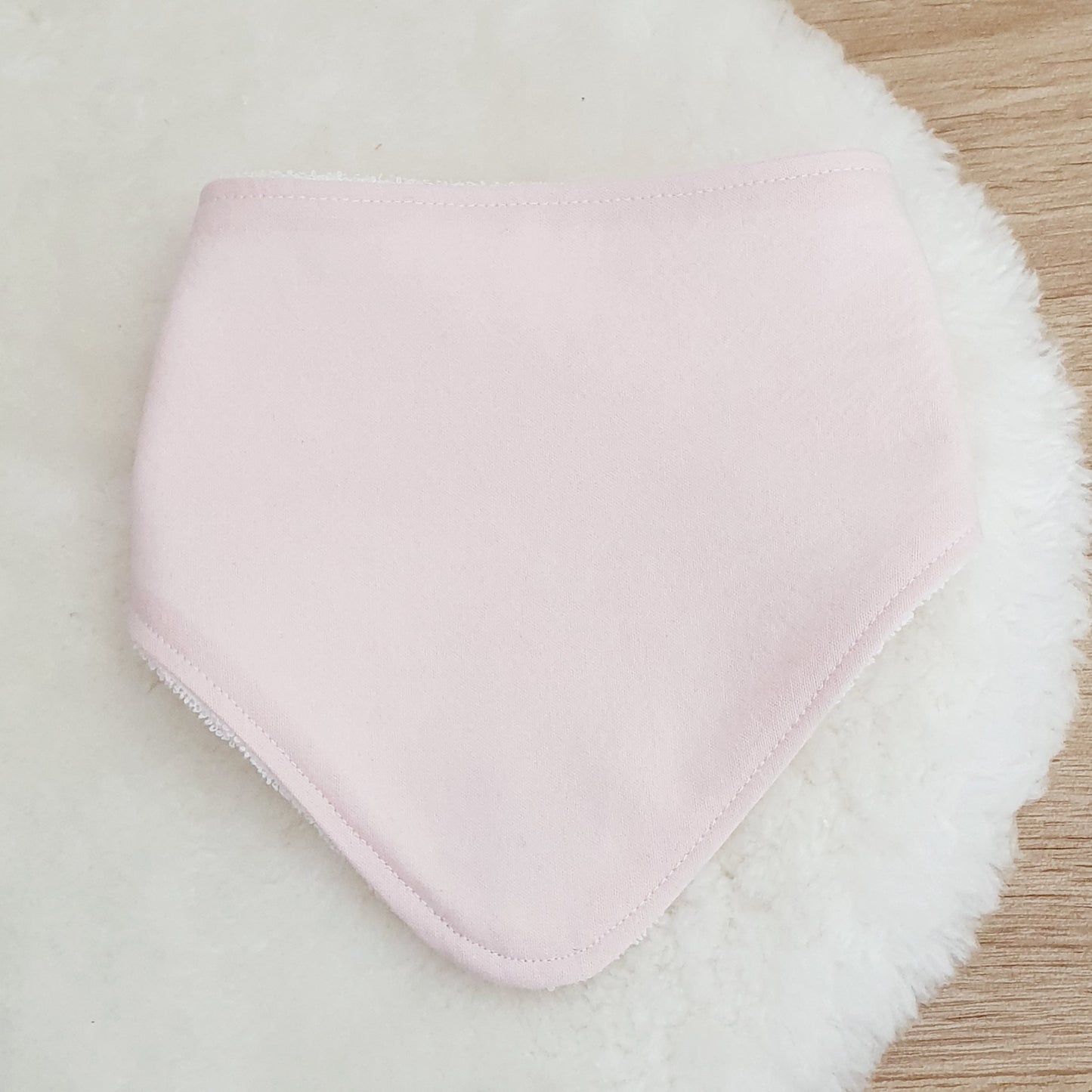 CHAMBRAY LIGHT PINK Bandana Dribble Bib - Bamboo Backed Ultra Absorbent Bib