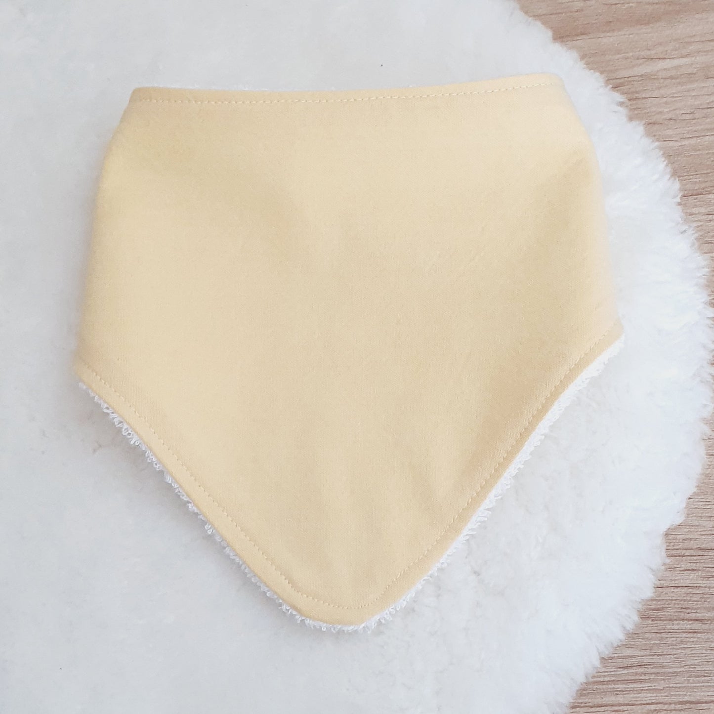 CHAMBRAY DAFFODIL Bandana Dribble Bib - Bamboo Backed Ultra Absorbent Bib