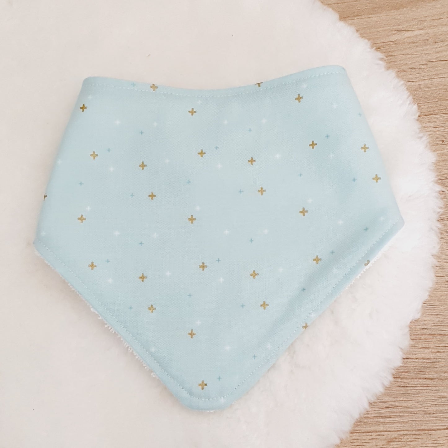 MINT SPARKLER Bandana Dribble Bib - Bamboo Backed Ultra Absorbent Bib