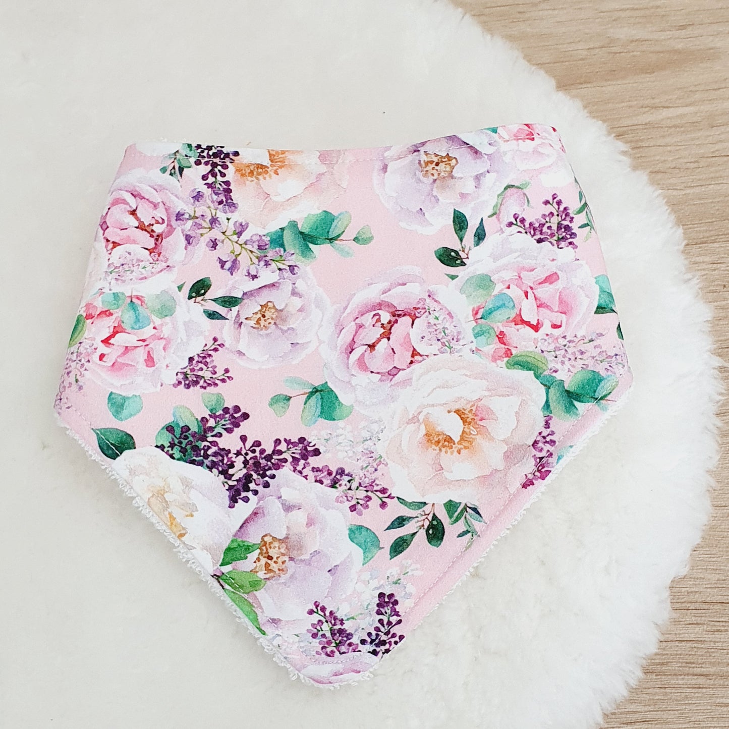 FLORAL Bandana Dribble Bib - Bamboo Backed Ultra Absorbent Bib