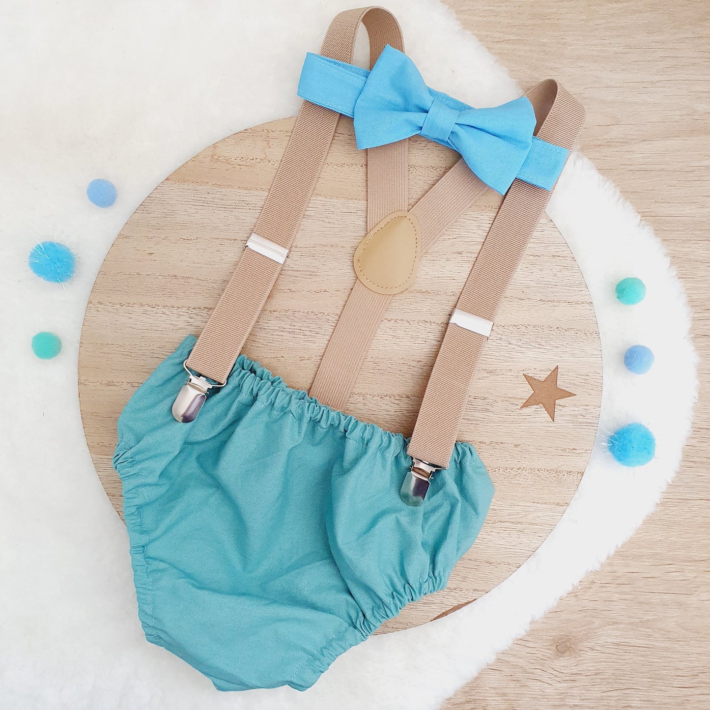 EARTHY Boys Cake Smash Outfit, Size 0