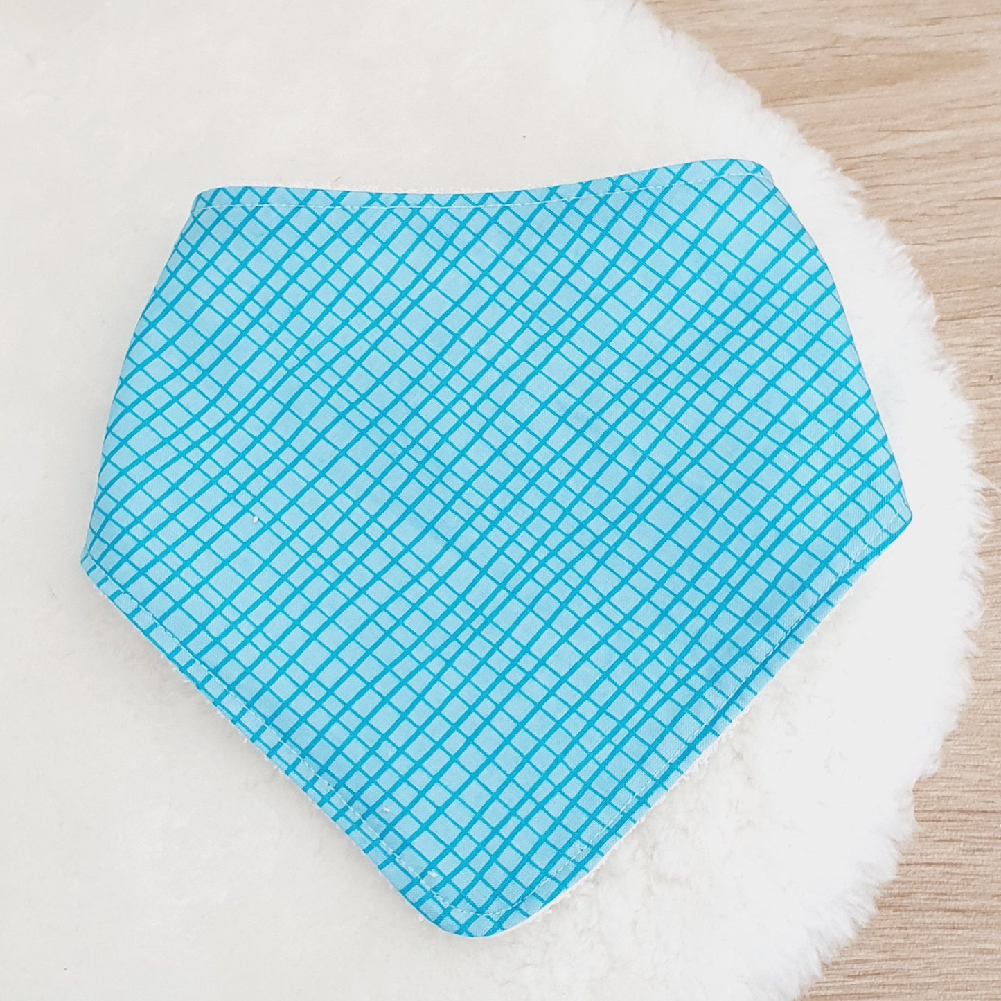 Blue Bandana Dribble Bib - Bamboo Backed Ultra Absorbent Bib