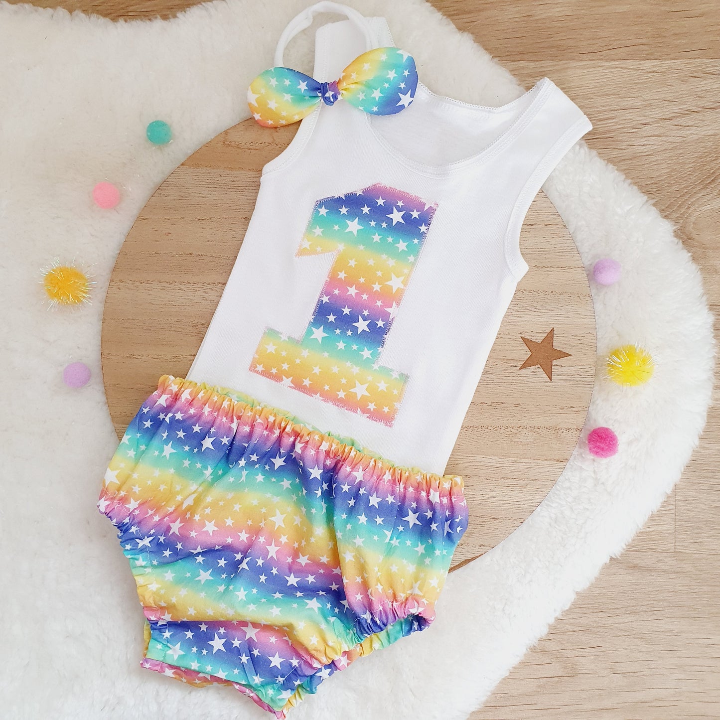 Girls 1st Birthday - Cake Smash Outfit, Size 0