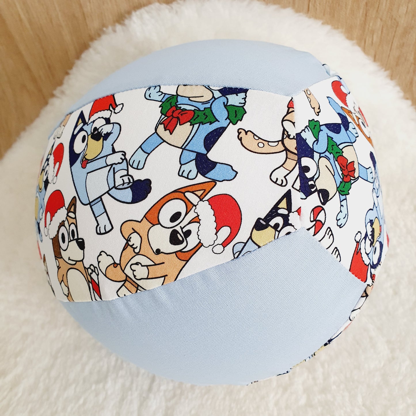Balloon Ball Cover - Balloon Balls - Handmade Fabric Balloon Cover - CHRISTMAS DOGS