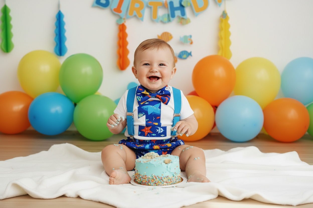 Boys 1st Birthday Outfit, Size 1