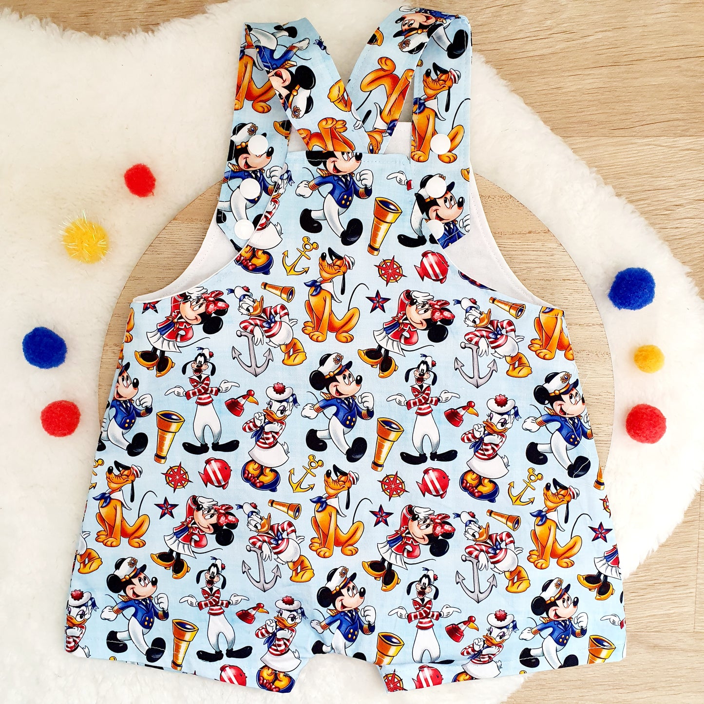 Baby / Toddler Overalls, Short Leg Romper, Size 1