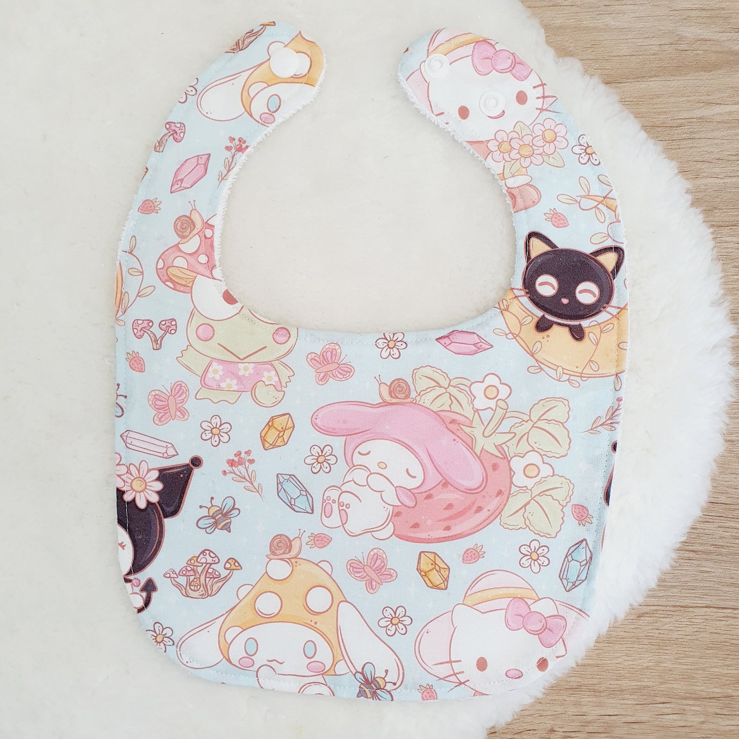 Sanrio Bib, Handmade Baby Bib, Feeding Bib