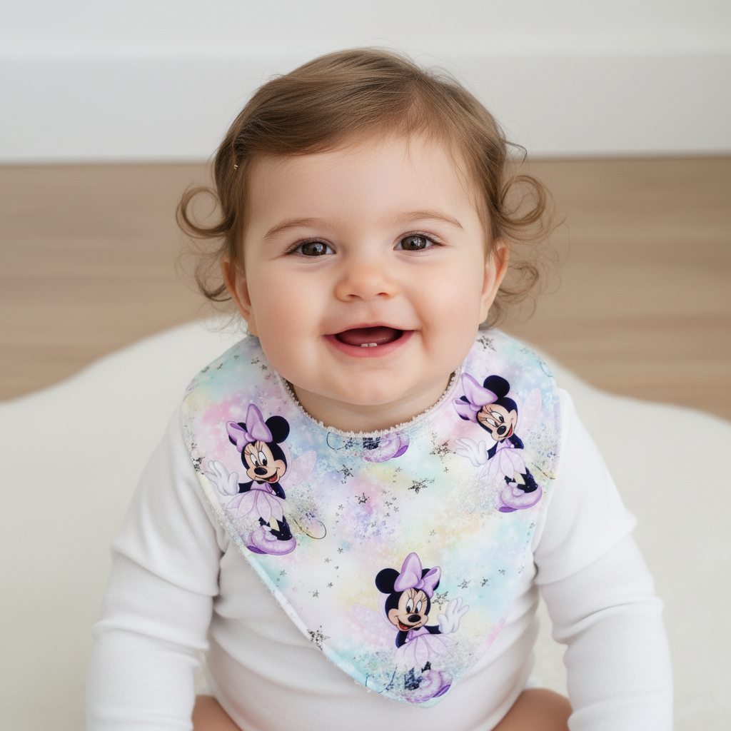Bandana Dribble Bib, Handmade Baby Bib, Cotton / Bamboo, Ultra Absorbent